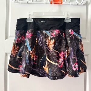 Lululemon Floral Athletic Skirt with built in shorts